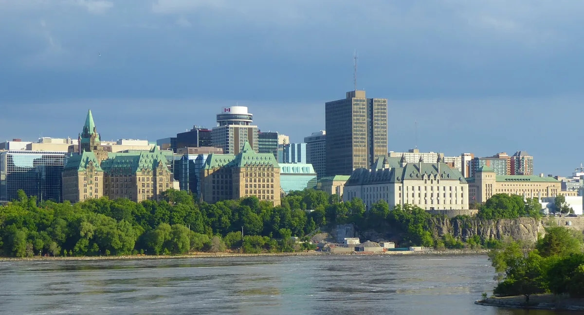 Downtown Ottawa across the river