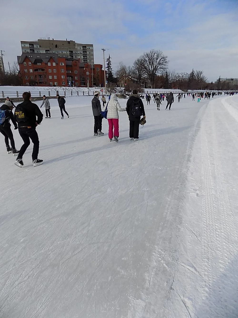 People skating on the Rideau Canal